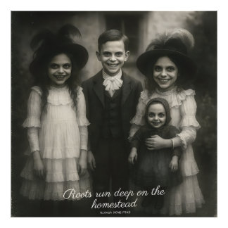 Racines exécuter une impression photo profonde