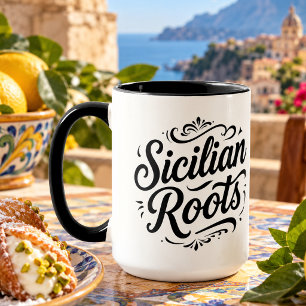 Racines siciliennes – Mug Élégant de l'Héritage It