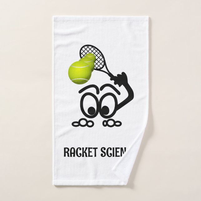 Racket Science Drôle joueur de tennis (Serviette à main)