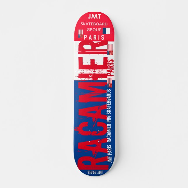 RACMIER  JMT PARIS 7 3/4" Planche de Skateboard (Devant)