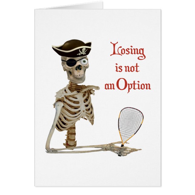 Racquetball de pirate d'option (Devant)