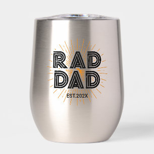 Rad Papa Don de l'enfant au père Typographie noire