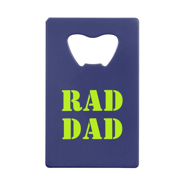 Rad Papa néon vert marine bleu typographie moderne (Devant)