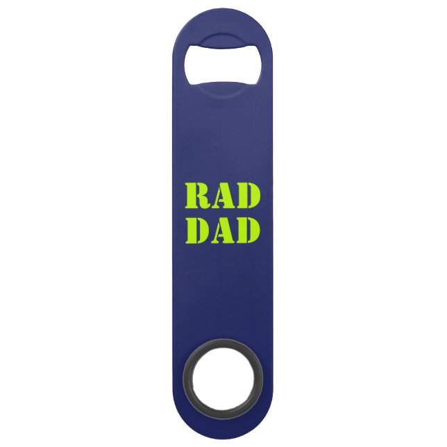 Rad Papa néon vert marine bleu typographie moderne (Devant)
