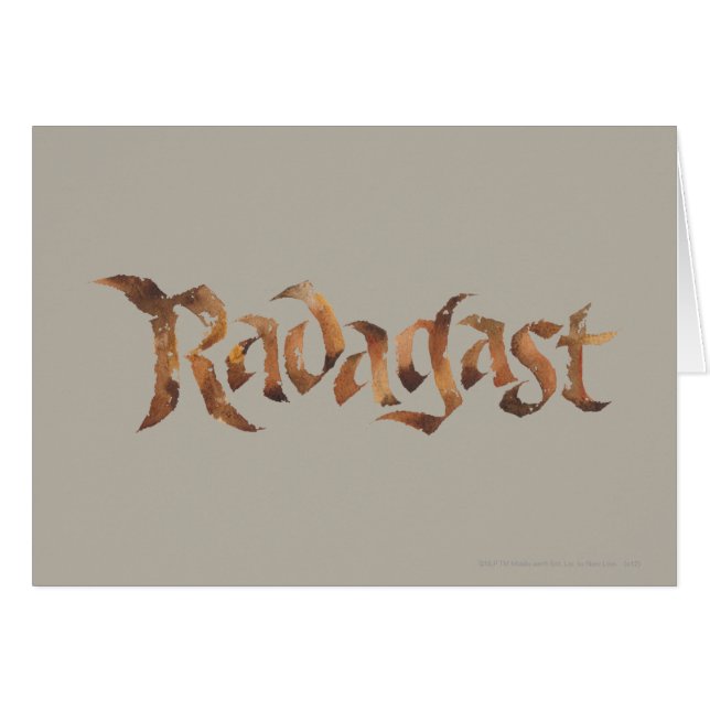 RADAGAST™ Nom Texté (Devant horizontal)