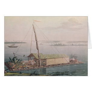 Radeau sur la rivière de Guayaquil