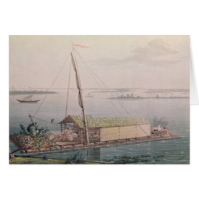 Radeau sur la rivière de Guayaquil (Devant horizontal)
