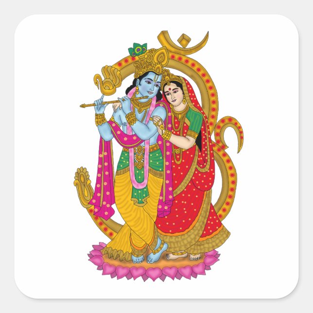 Radha Krishna Sticker (Devant)