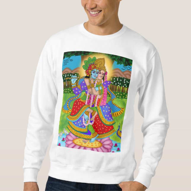 Radha Krishna Sweat - shirt à capuche (Devant)