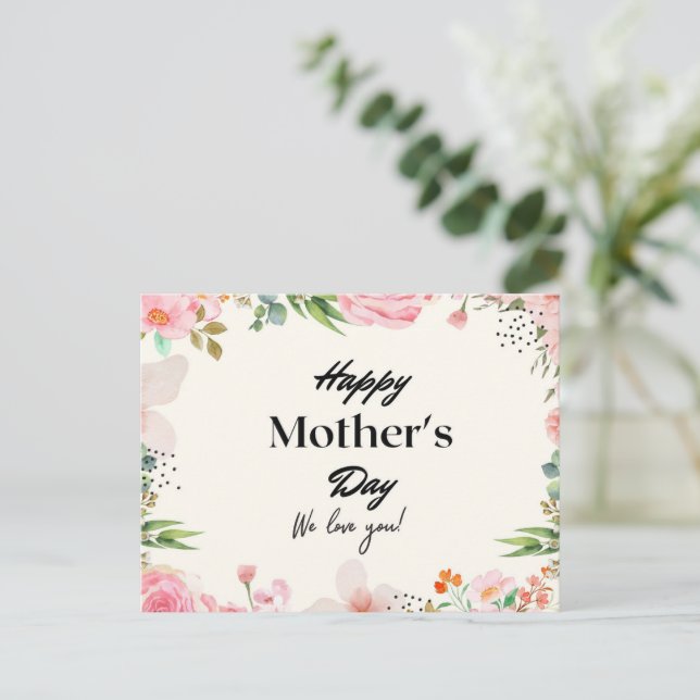 Radiant Love : Carte postale Digital Mother's Day (Debout devant)