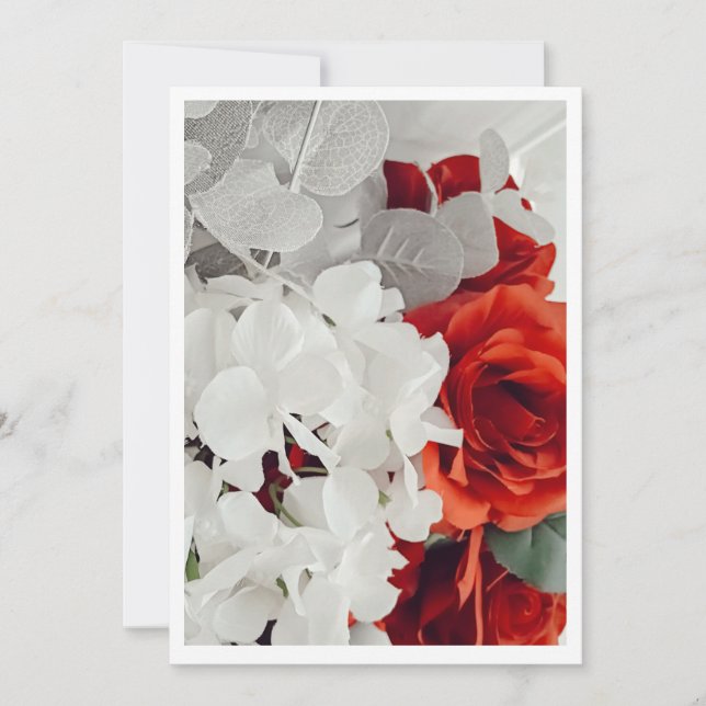 Radiant Rose Wedding Invitation (Devant)