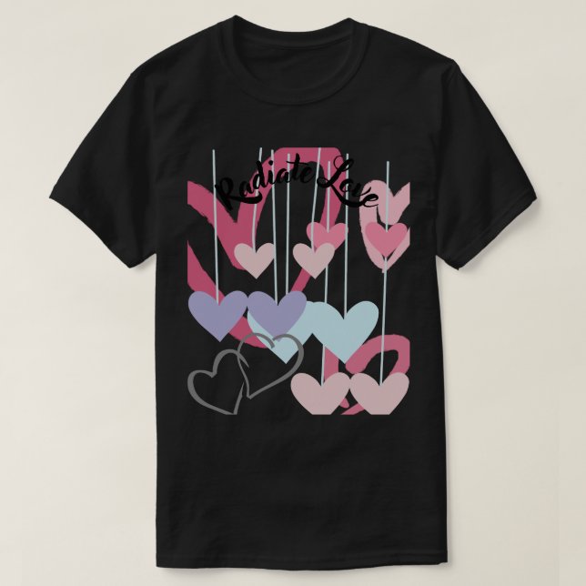 Radiateur Love - Quirky Hearts T-Shirt (Design devant)