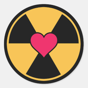 Radiation et autocollants cardiaques