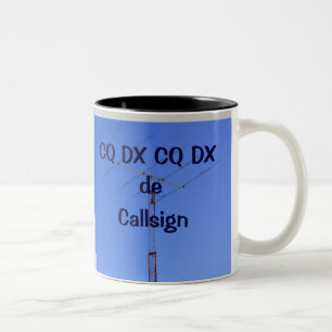 Radio amateur CQ DX et Callsign Mug