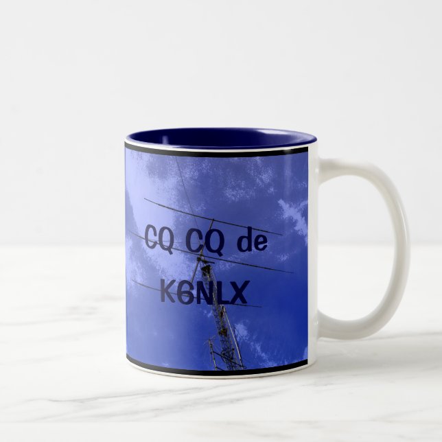 Radio amateur CQ et Callsign Mug (Droit)