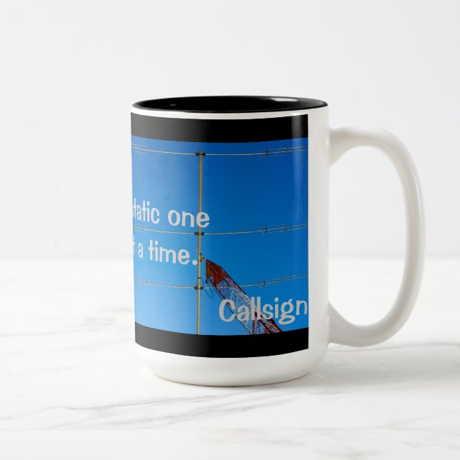 Radio amateur QRN et Callsign Mug (Droit)