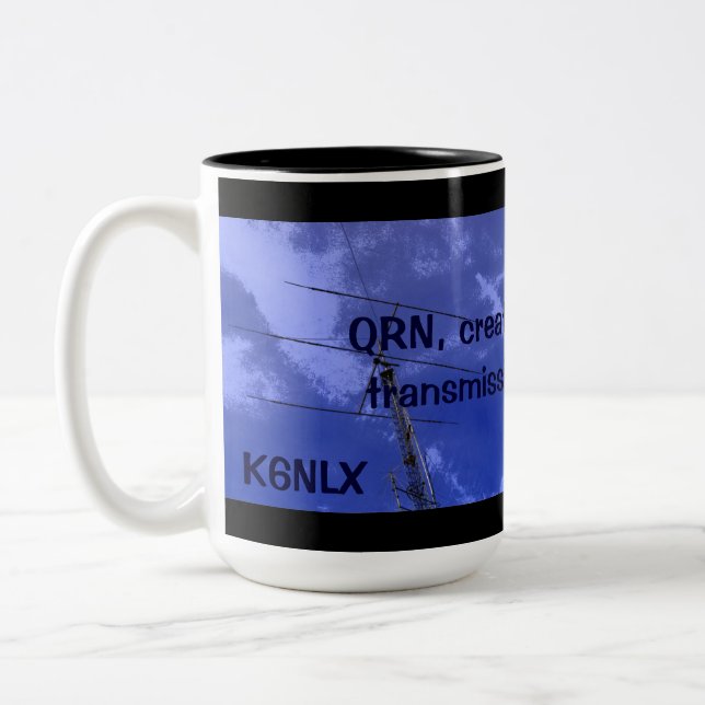 Radio amateur QRN et Callsign Mug (Gauche)