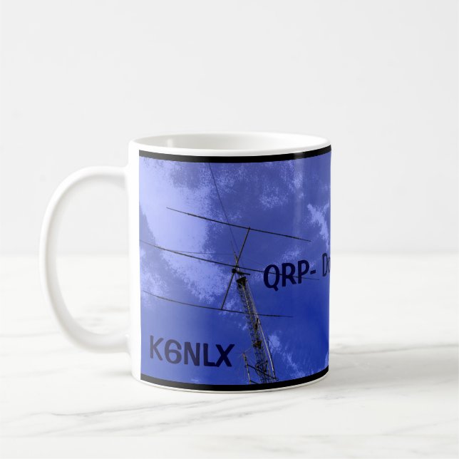 Radio amateur QRP et Callsign Mug (Gauche)