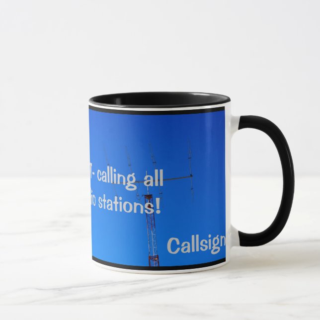 Radio amateur QST et Callsign Mug (Droite)