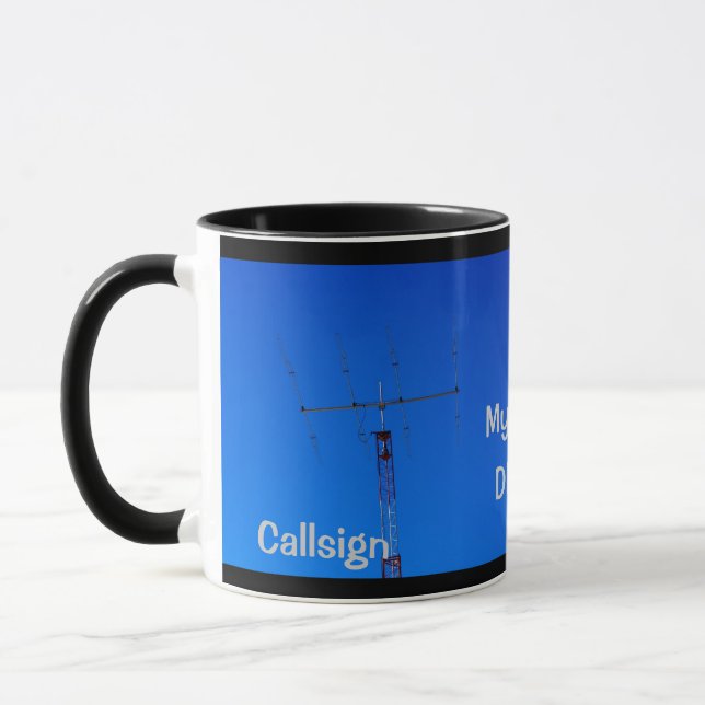 Radio amateur QTH et Callsign Mug (Gauche)