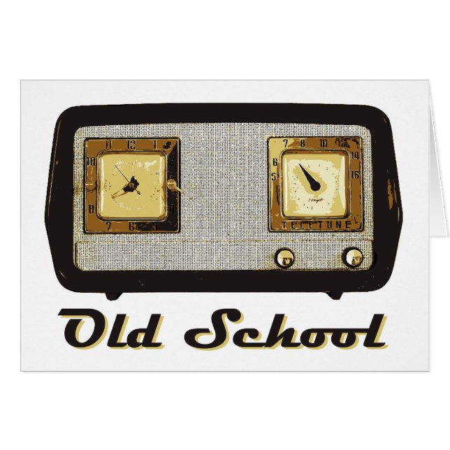 Radio de l'ancienne école Retro Vintage (Devant horizontal)