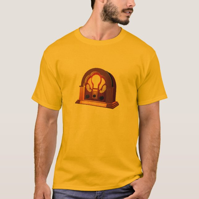 Radio d'IRP et T-shirt de citation, d'or (Devant)