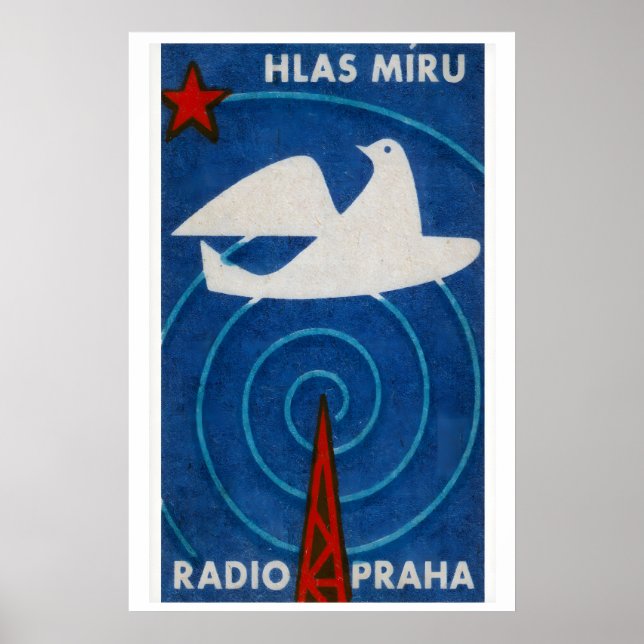 Radio Praha Voix de la Paix Colombe - Impression B (Devant)