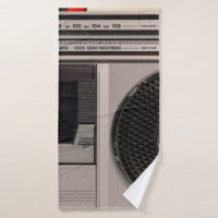 Radiocassette radio stéréo portable rétro obsolète