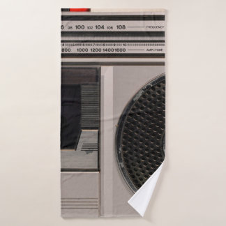 Radiocassette radio stéréo portable rétro obsolète