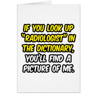 Radiologue Dans Le Dictionnaire...Mon Image