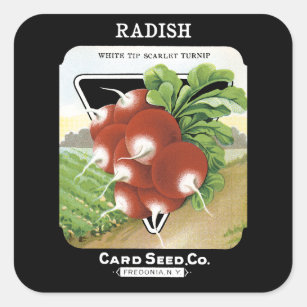Radish Seed Packet Étiquette
