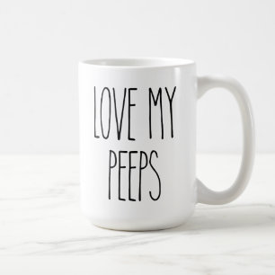 RAE DUNN Inspiré Amour Mes Peeps Café Mug