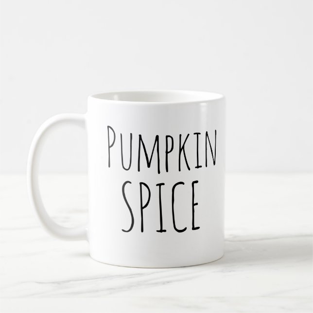 Rae Dunn Inspiré Citrouille Spice Fall Café Mug (Gauche)