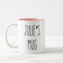 RAE DUNN Inspirée Nom Personnalisé Café Mug