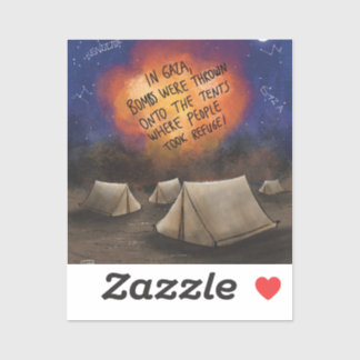 Rafah bombes où les gens se réfugient Sticker