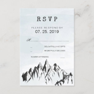 Rafraîchir Mariage Forêt de montagne RSVP