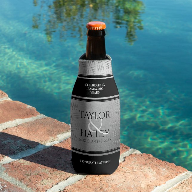 Rafraichisseur De Bouteilles 11ème anniversaire de Mariage en acier (Piscine in situ)