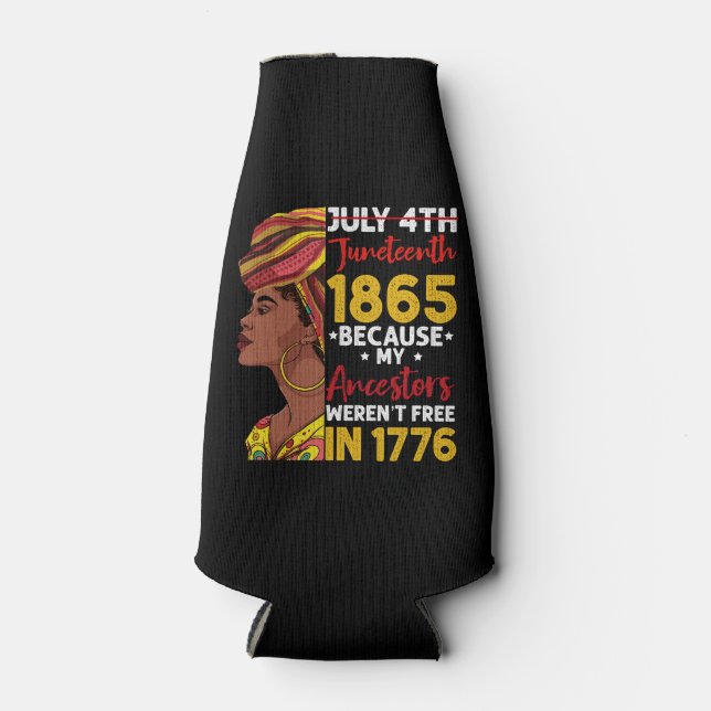 Rafraichisseur De Bouteilles 1776 : Mon ancêtre n'était pas libre 1776 (Devant)