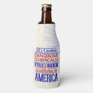 Rafraichisseur De Bouteilles 4 juillet nom fait sur commande drôle des feux