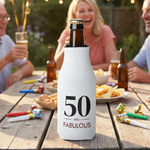 Rafraichisseur De Bouteilles 50 ans et fabuleux Citation de fête d'anniversaire