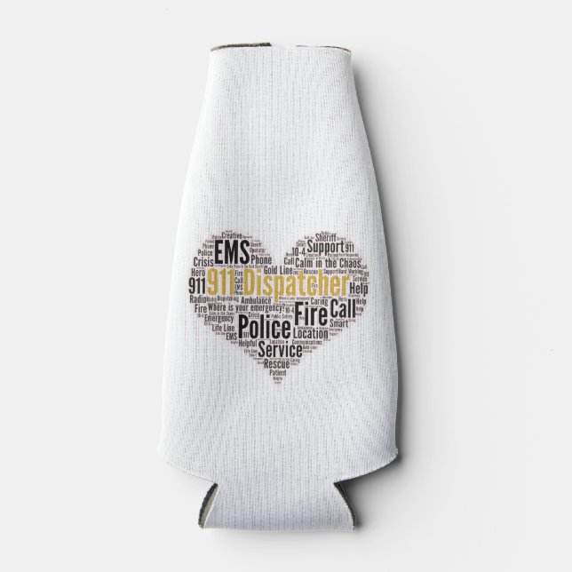 Rafraichisseur De Bouteilles 911 Dispatcher Word Cloud (Devant)