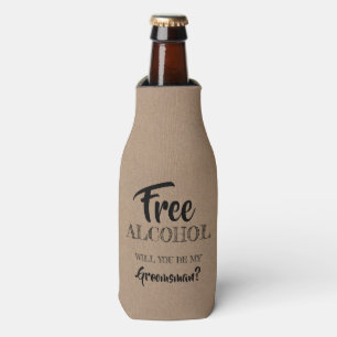 Rafraichisseur De Bouteilles Alcool gratuit - Amusant Groomsman Proposition