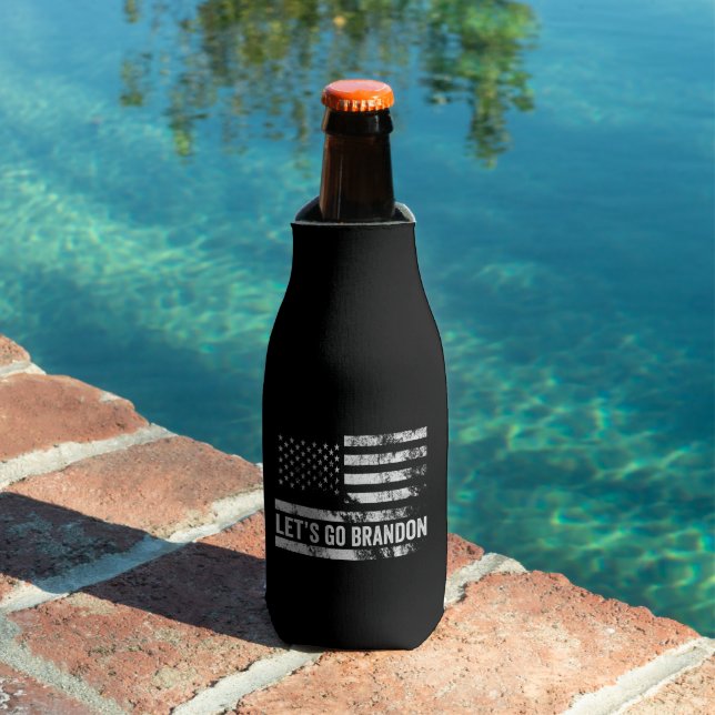 Rafraichisseur De Bouteilles Allons voir Brandon Funny Patriotic American Flag (Piscine in situ)