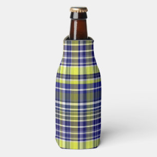 Rafraichisseur De Bouteilles Ananas Marine Bleu Blanc Preppy Madras Plaid