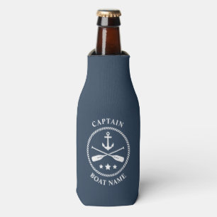 Rafraichisseur De Bouteilles Ancre nautique Oars Capitaine Votre nom de bateau