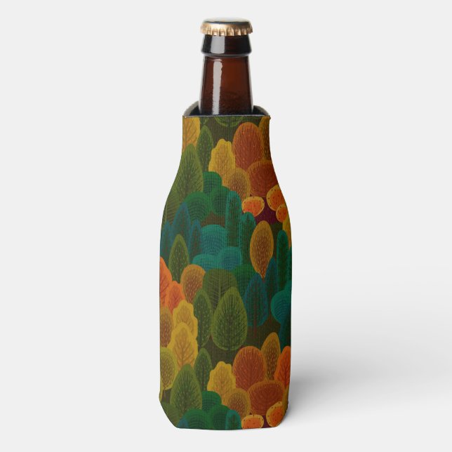 Rafraichisseur De Bouteilles Arbres d'automne colorés modernes (Bottle Devant)