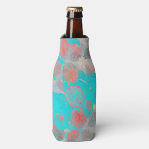 Rafraichisseur De Bouteilles Art bleu rouge romantique floral / motif de fleurs