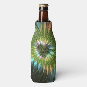 Rafraichisseur De Bouteilles Art Fractal Fleur Imaginaire Coloré Lumineux