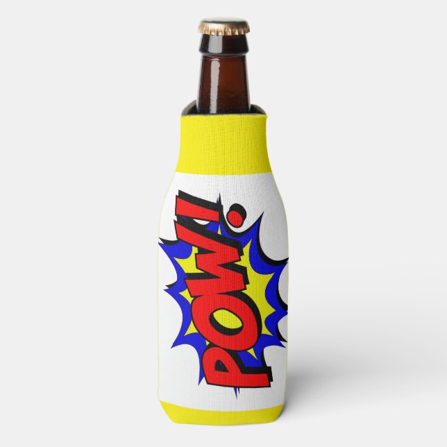 Rafraichisseur De Bouteilles Art Pop Rétro, Bande Dessinée Pow ! (Bottle Devant)