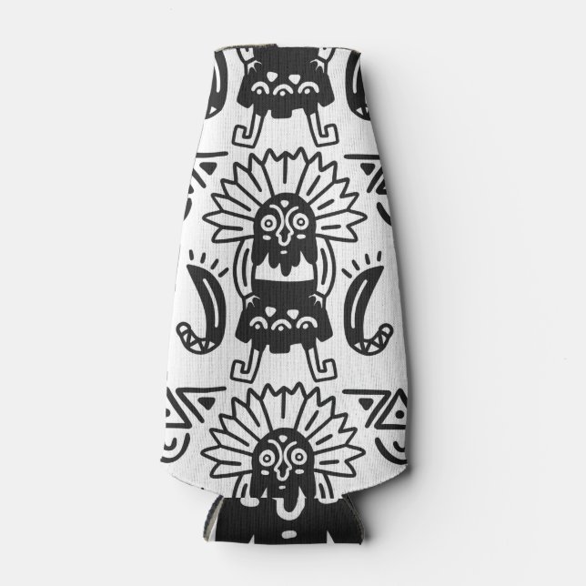 Rafraichisseur De Bouteilles Aztec Art - Motif Lizard (Devant)